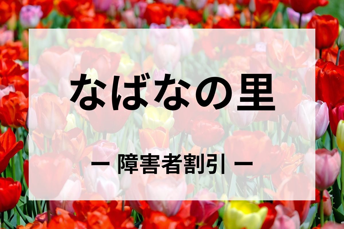 「なばなの里」の障害者割引