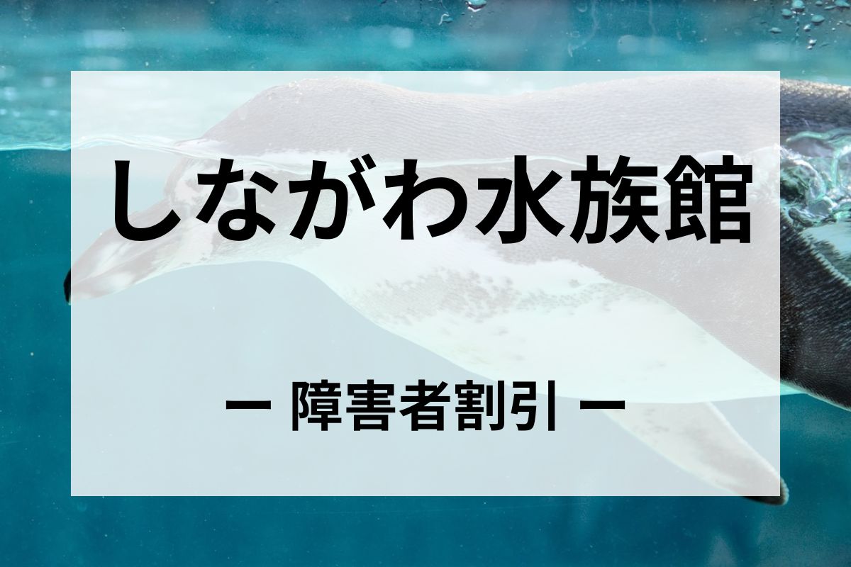 しながわ水族館の障害者割引